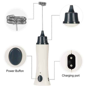 Rechargeable Coffee Mixer, Egg Beater & Milk Foamer.